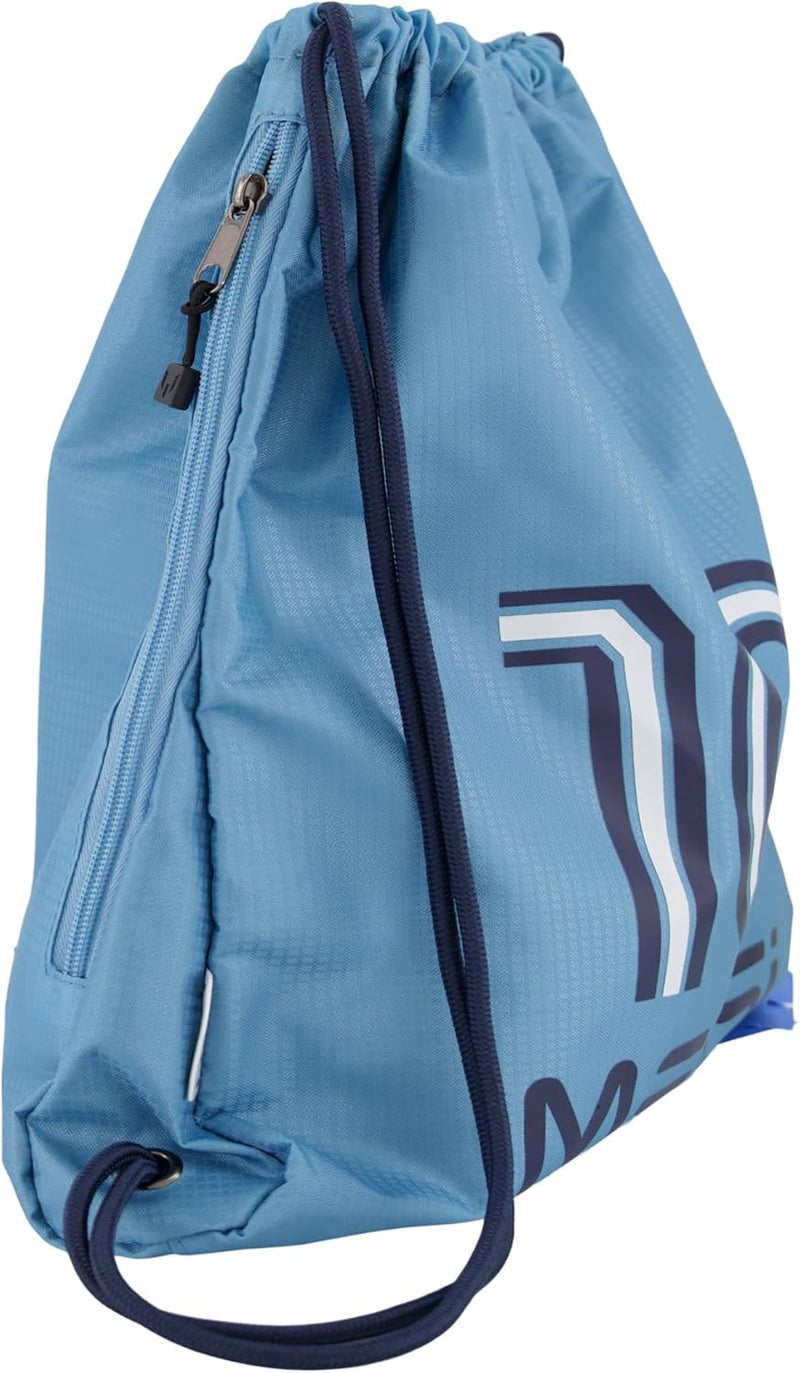 MESSI Lifestyle Drawstring Bag, Side Pocket & Comfortable Straps - Image 3